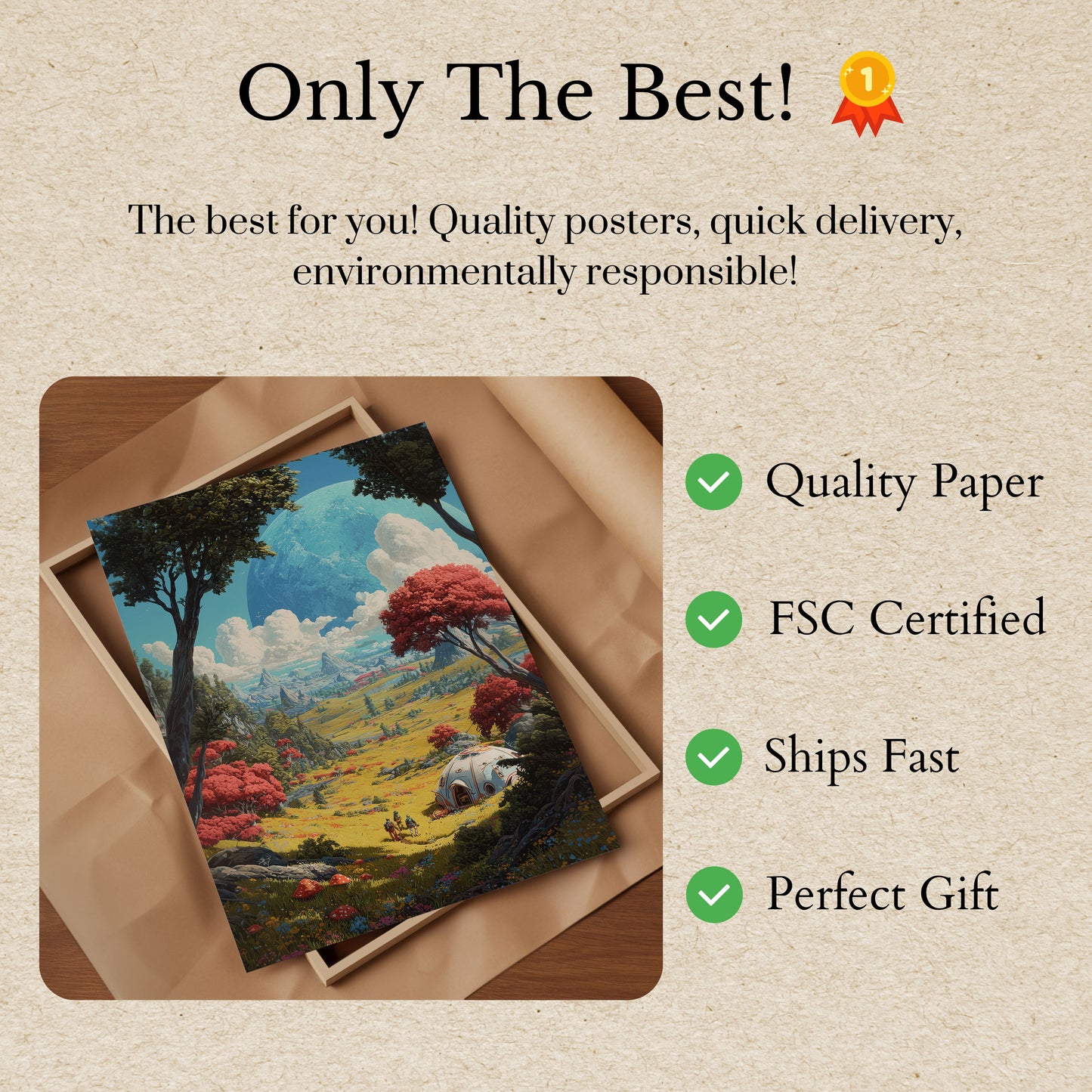 Alien Planet Exploration Poster