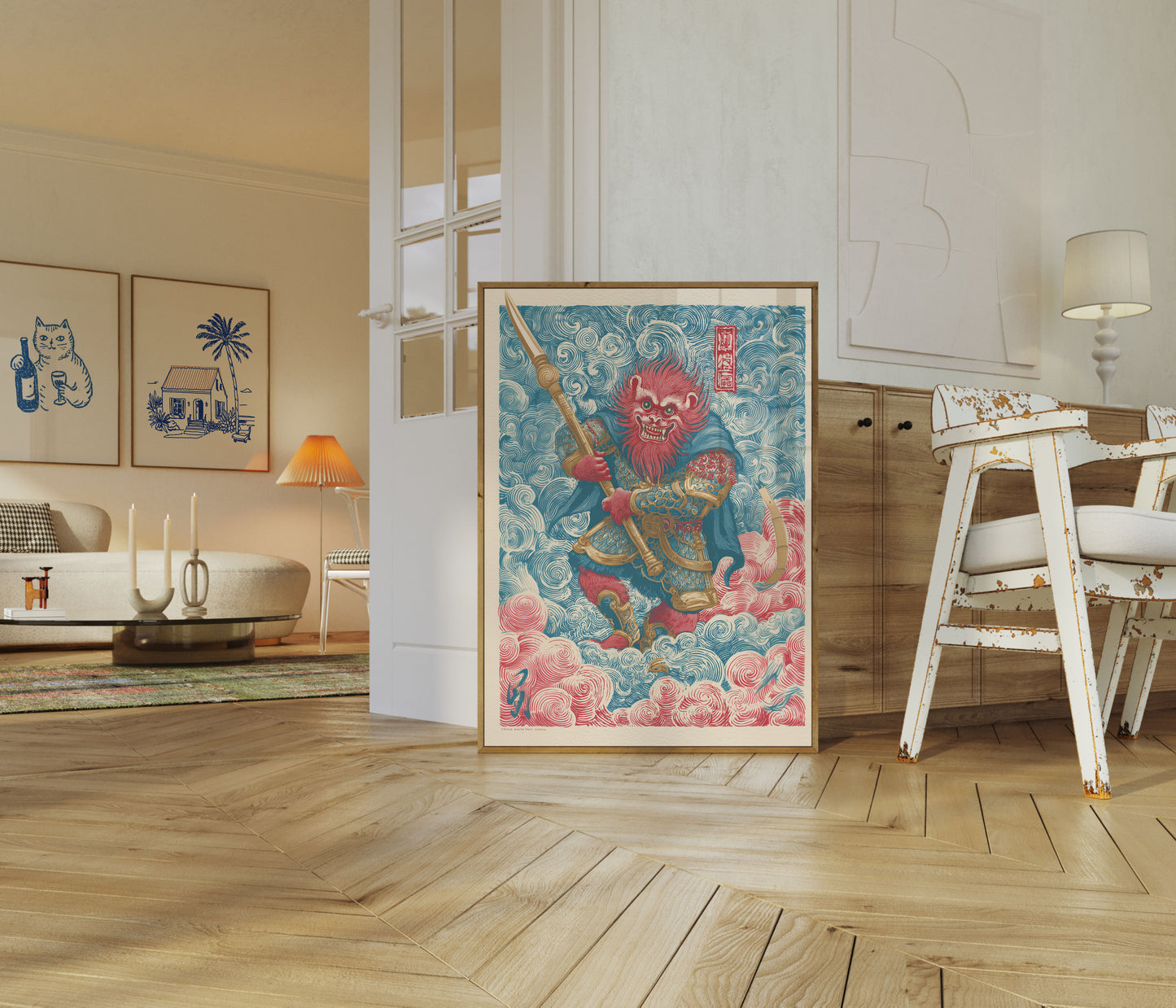 Fierce Mythical Warrior Poster