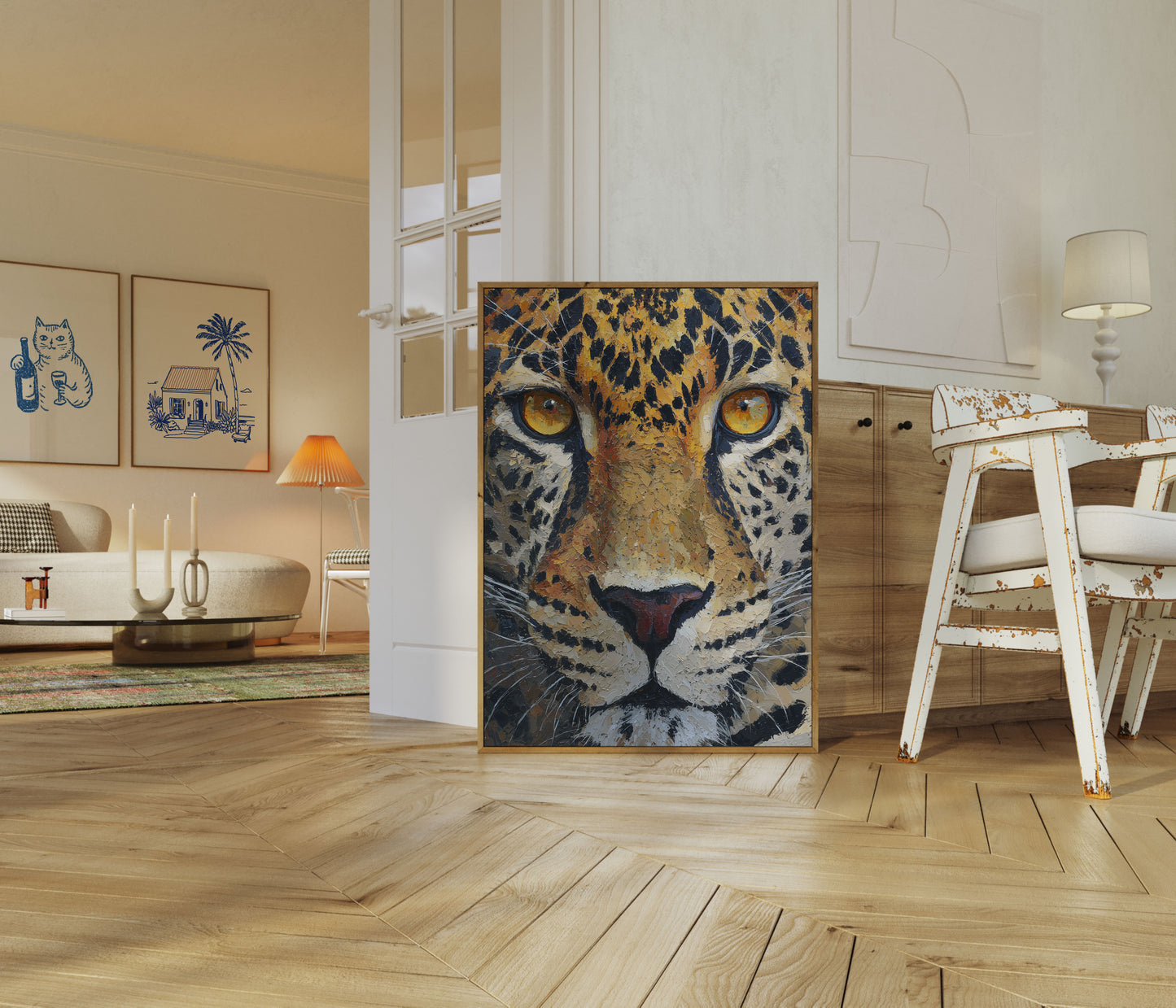 Gouden Luipaard Close-Up Poster