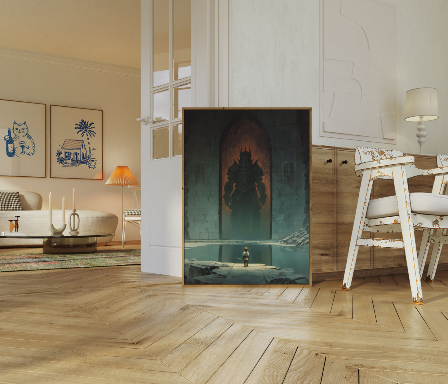 Poster di Battaglia Fantasy del Cavaliere Oscuro