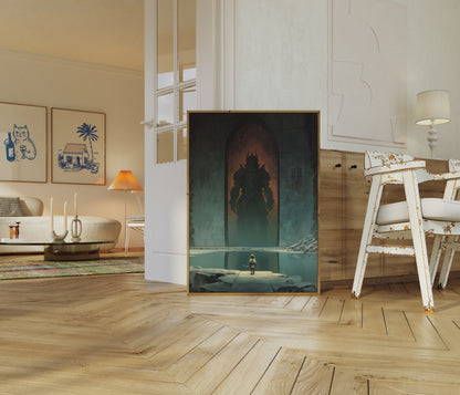 Poster di Battaglia Fantasy del Cavaliere Oscuro