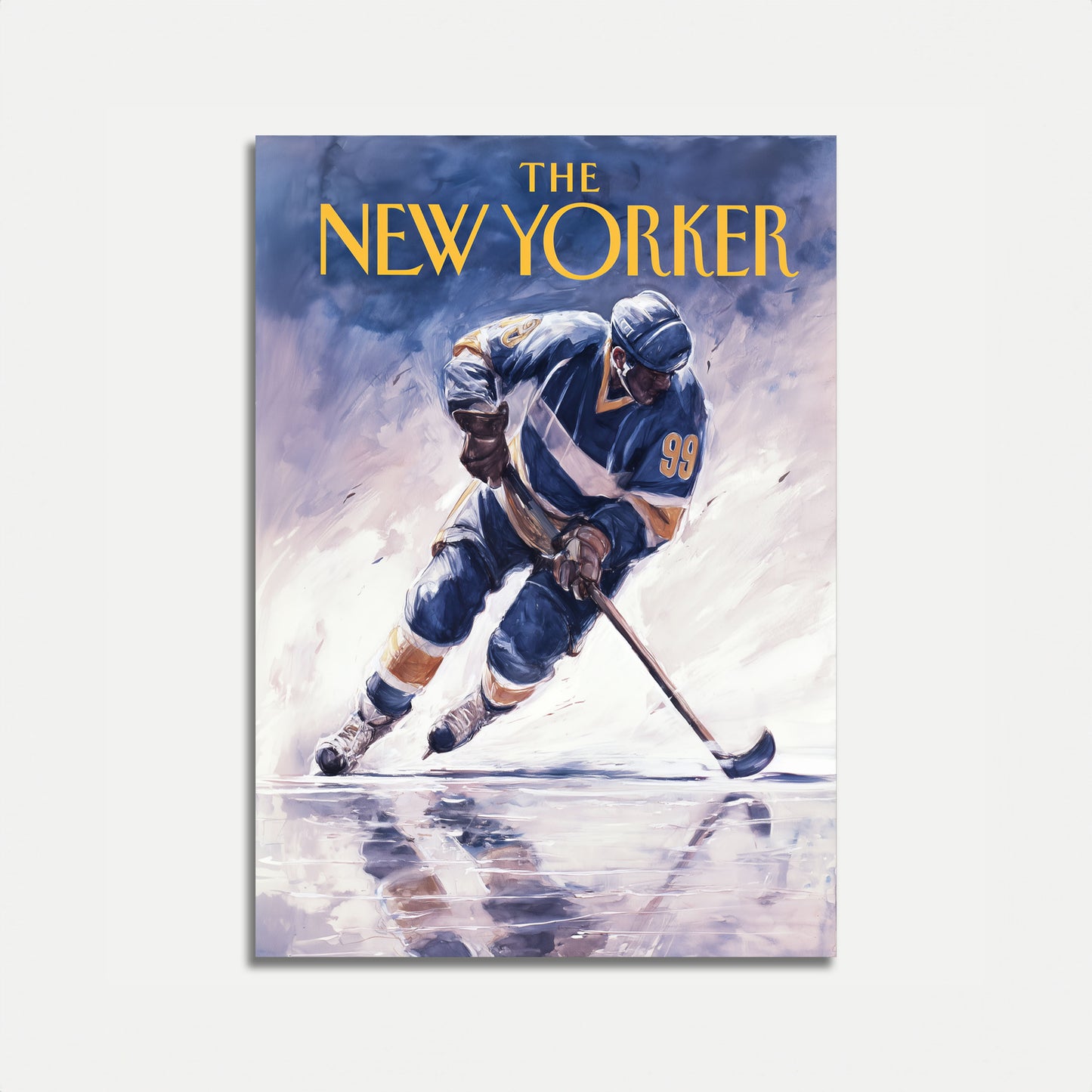 Hockey Legend 99 New Yorker Poster