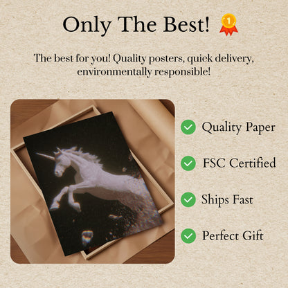 Ethereal Cosmic Unicorn Poster