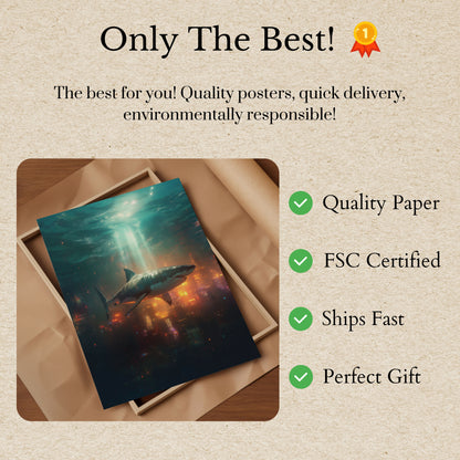 Cybernetic Shark City Poster