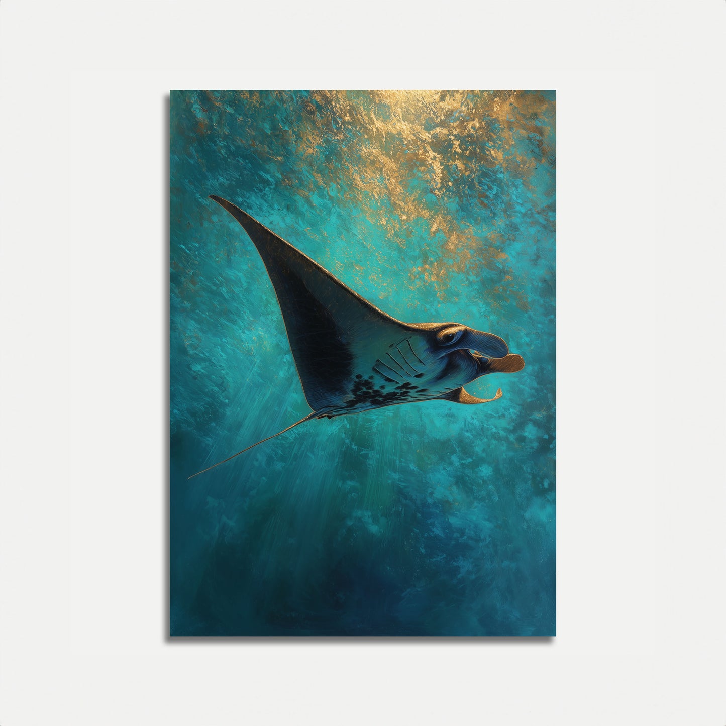 Manta Ray Ocean Wonder Poster