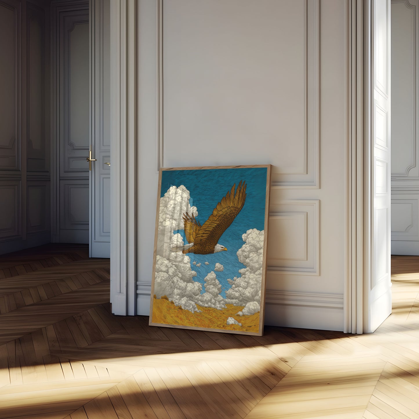 Majestic Eagle Soaring Poster