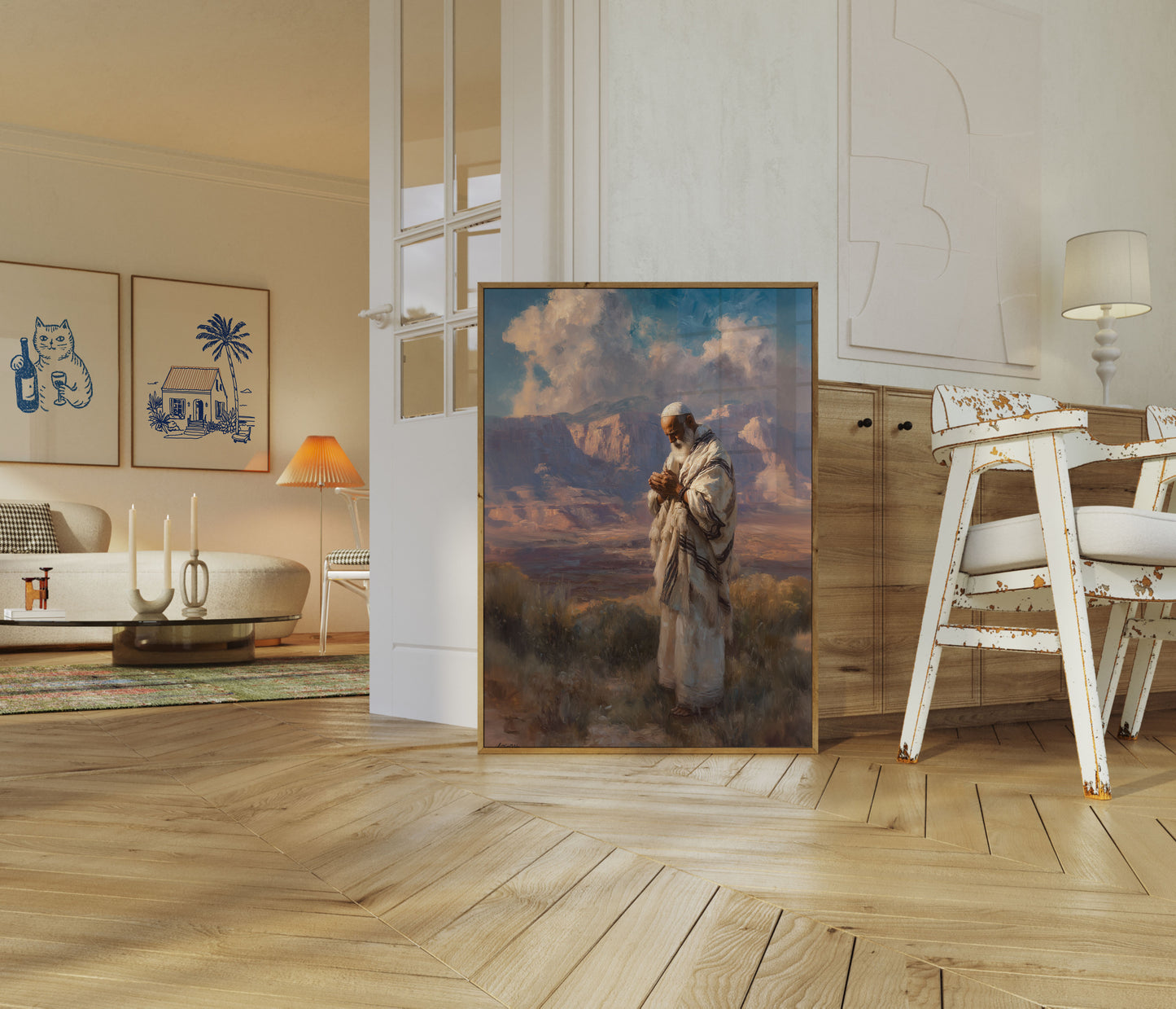 Desert Prayer Meditation Poster