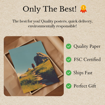 Mountain Trail Solitude Poster