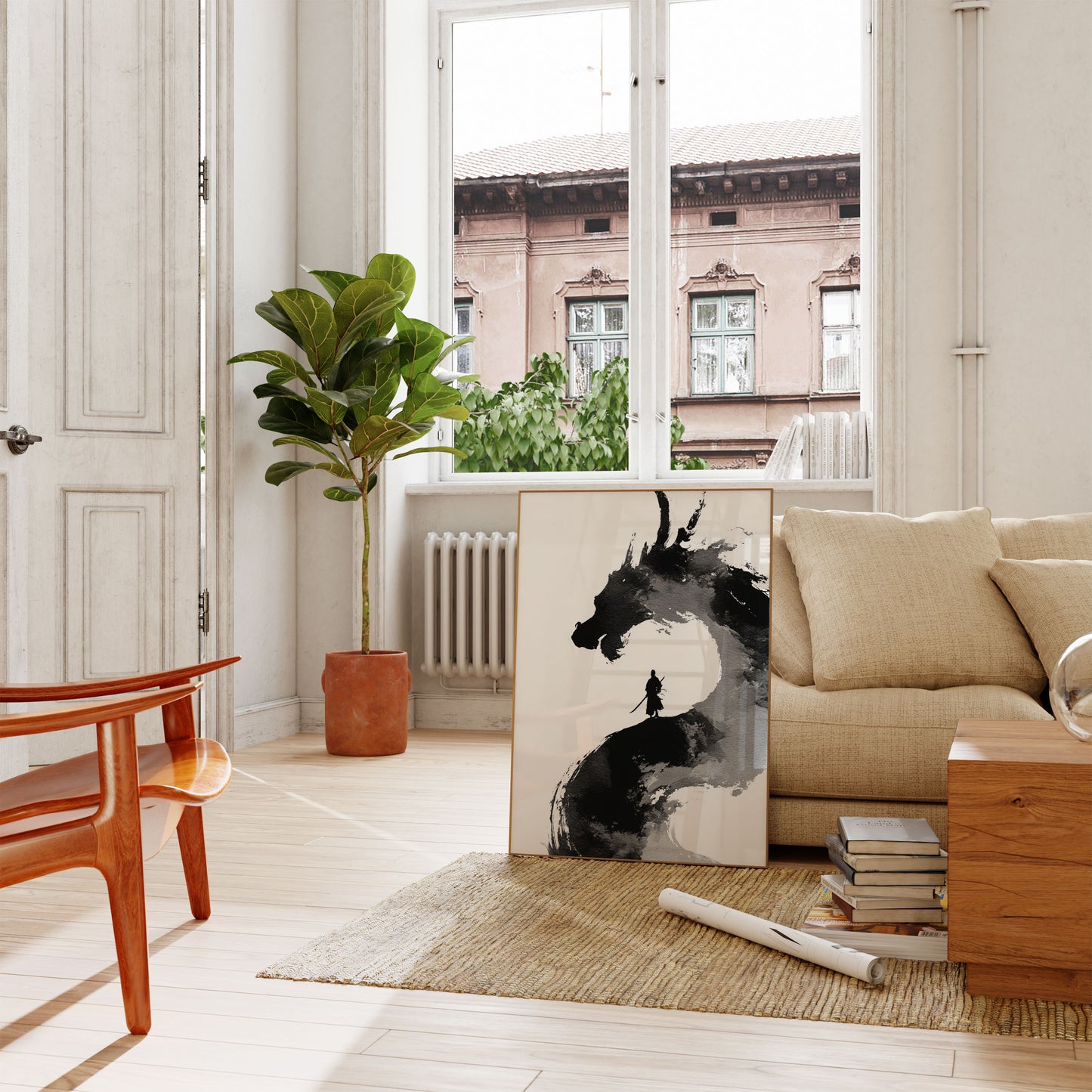 Samurai Dragon Spirit Poster