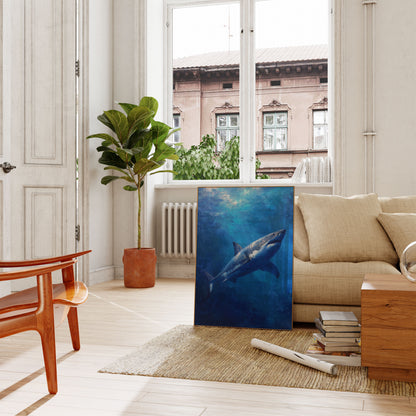 Great White Majesty Ocean Poster