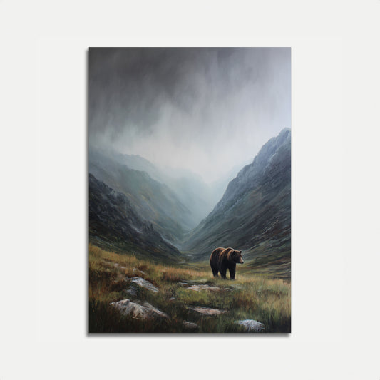 Bjørn i fjelldalplakat