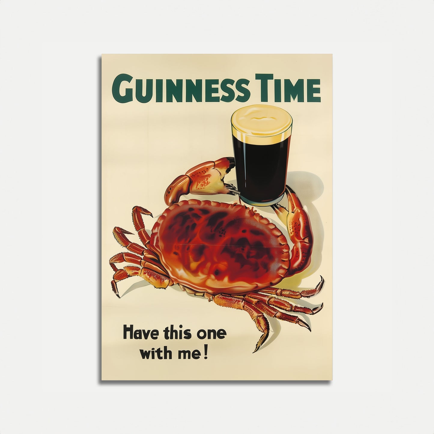 Guinness Time Vintage Beer Poster