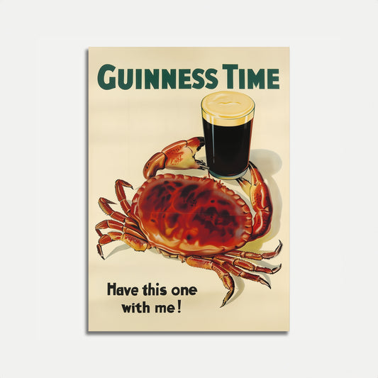 Guinness Time Vintage Beer Poster