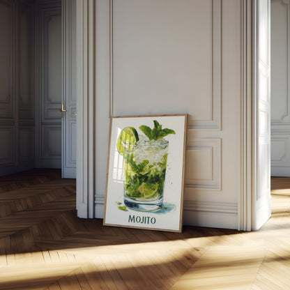 Refreshing Green Mojito Poster