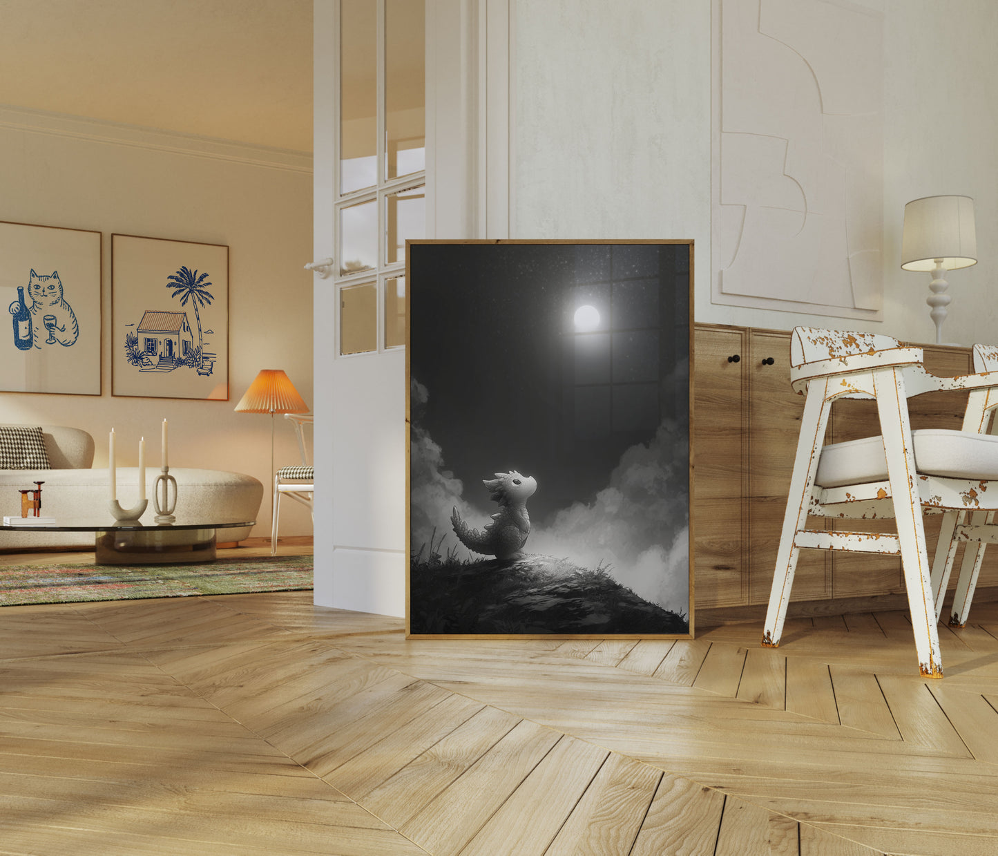 Moonlit Dragon's Dream Poster