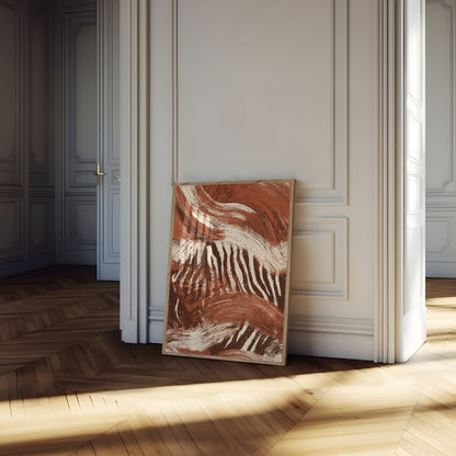 Abstract Zebra Stripes Poster