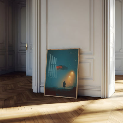 Sci-Fi Møde Om Natten Plakat