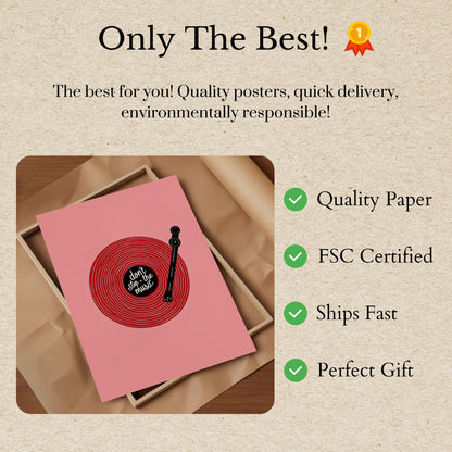 Don't Stop the Music Vinyl Poster