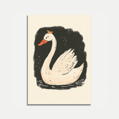 Royal Swan Elegance Poster