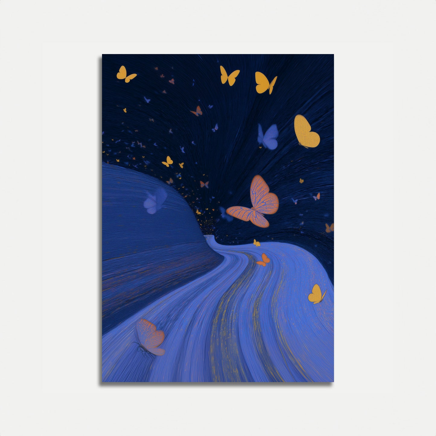 Póster "Los sueños de mariposa fluyen"