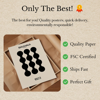 Bauhaus Abstract Geometric Poster