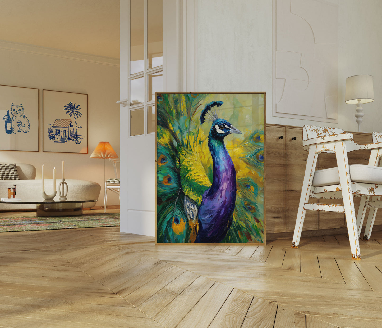 Regal Peacock Splendor Poster