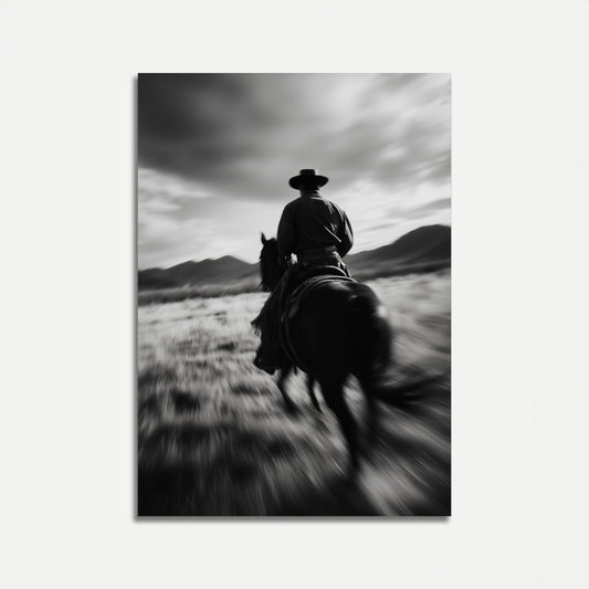Lone Rider in the West Poster