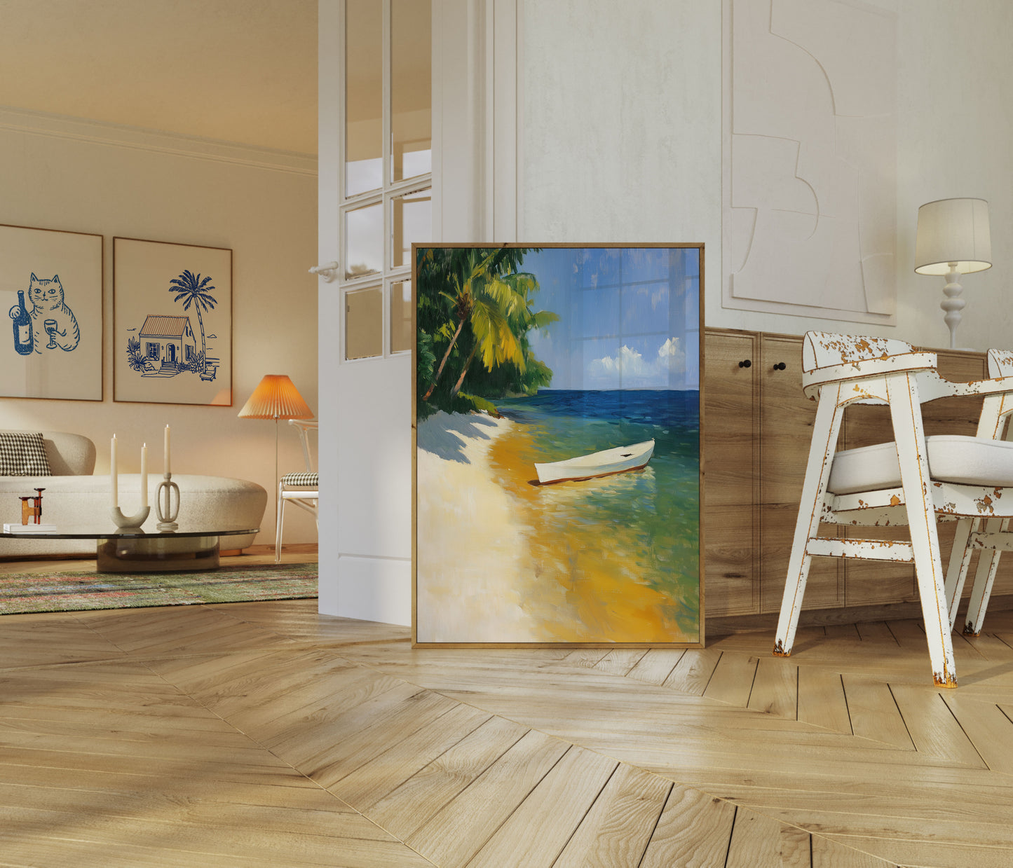 Tropical Paradise Beach Poster