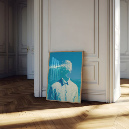 Ocean Mind Wave Surreal Poster