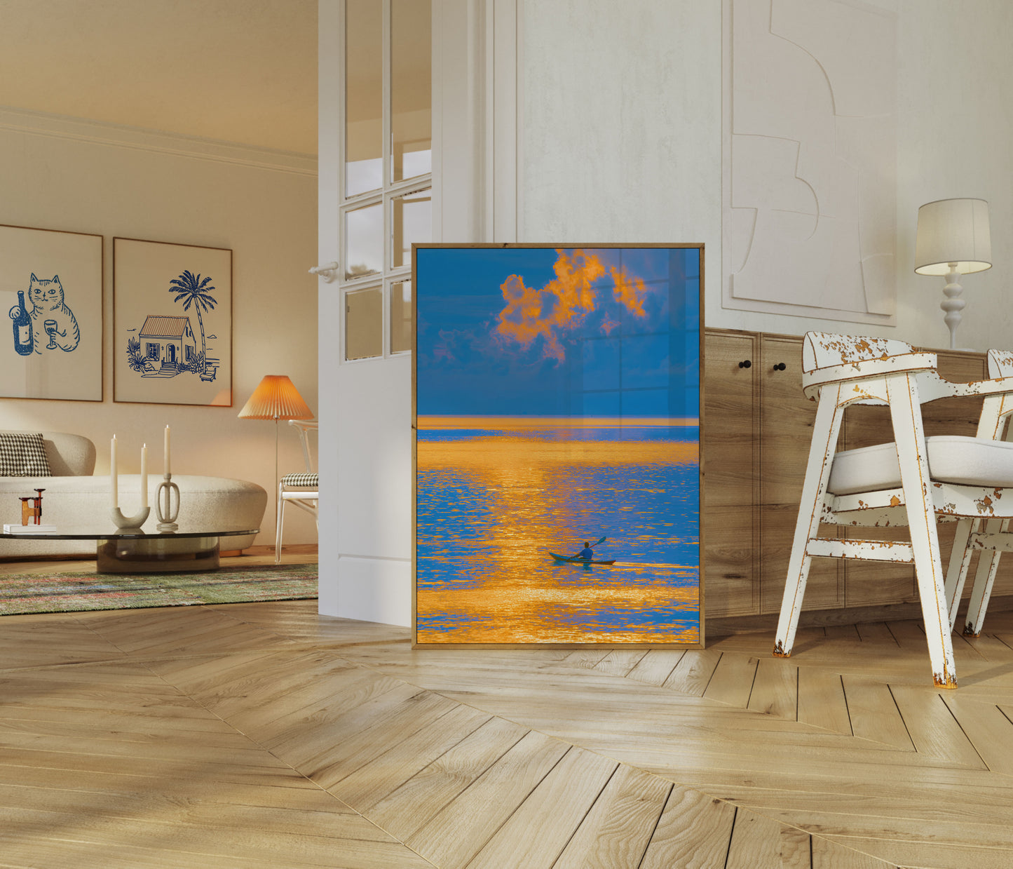 Golden Sunset Kayak Adventure Poster