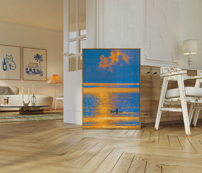 Golden Sunset Kayak Adventure Poster