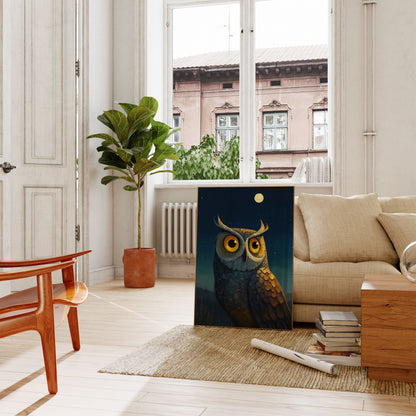 Moonlit Owl Night Poster