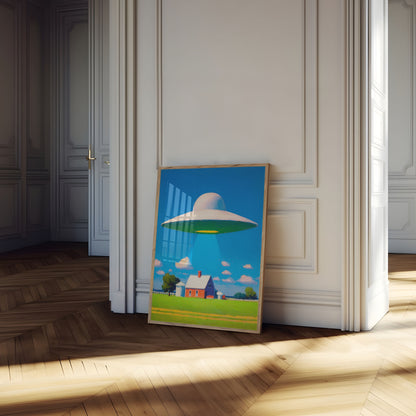 Alien Encounter Farm Poster