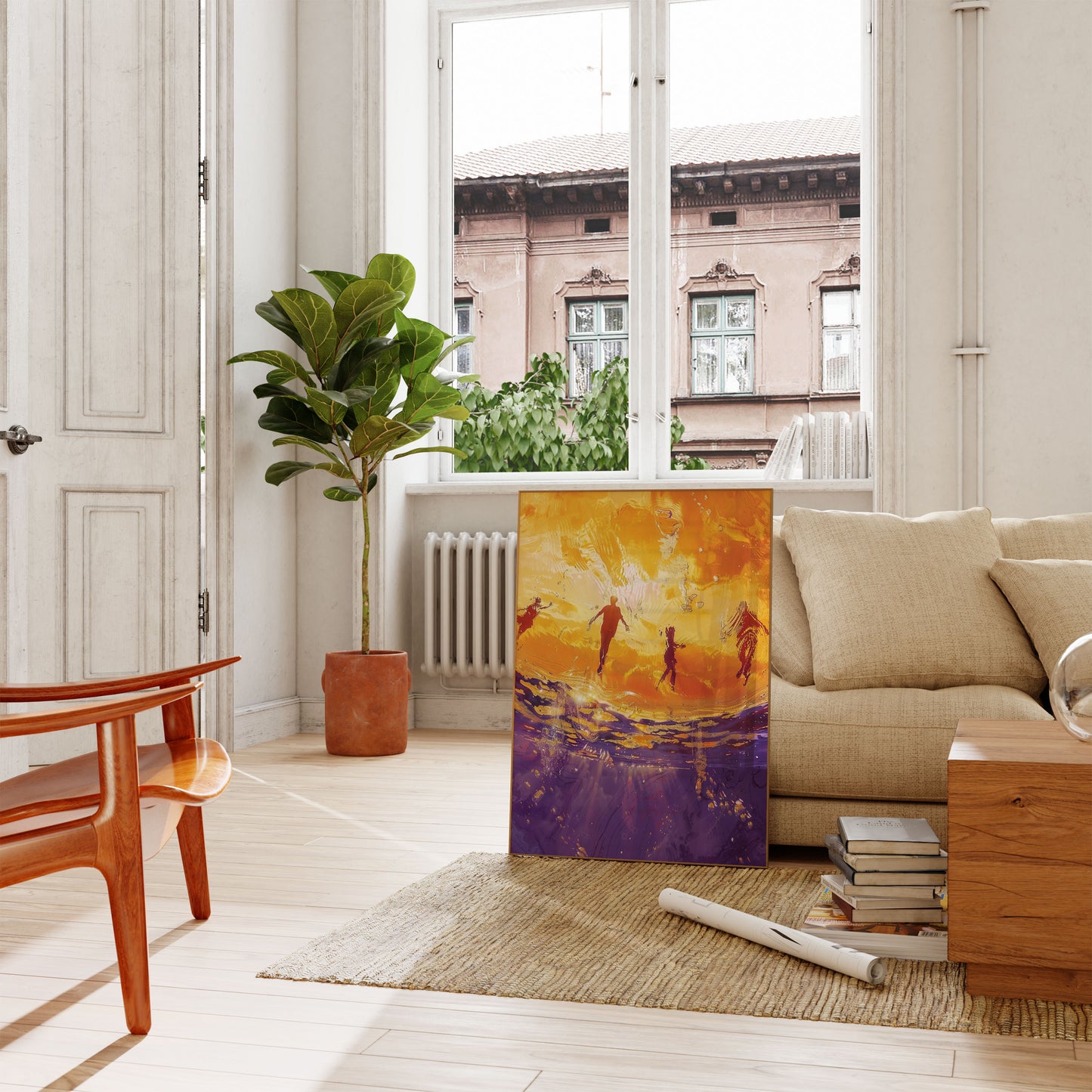 Ethereal Ocean Dance Poster