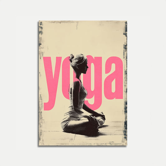 Rosa Zen Yoga Poster