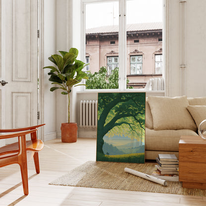 Ancient Tree Valley Vista Poster