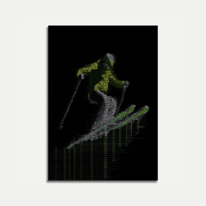 Mapa del Reino Unido Póster de Arte ASCII