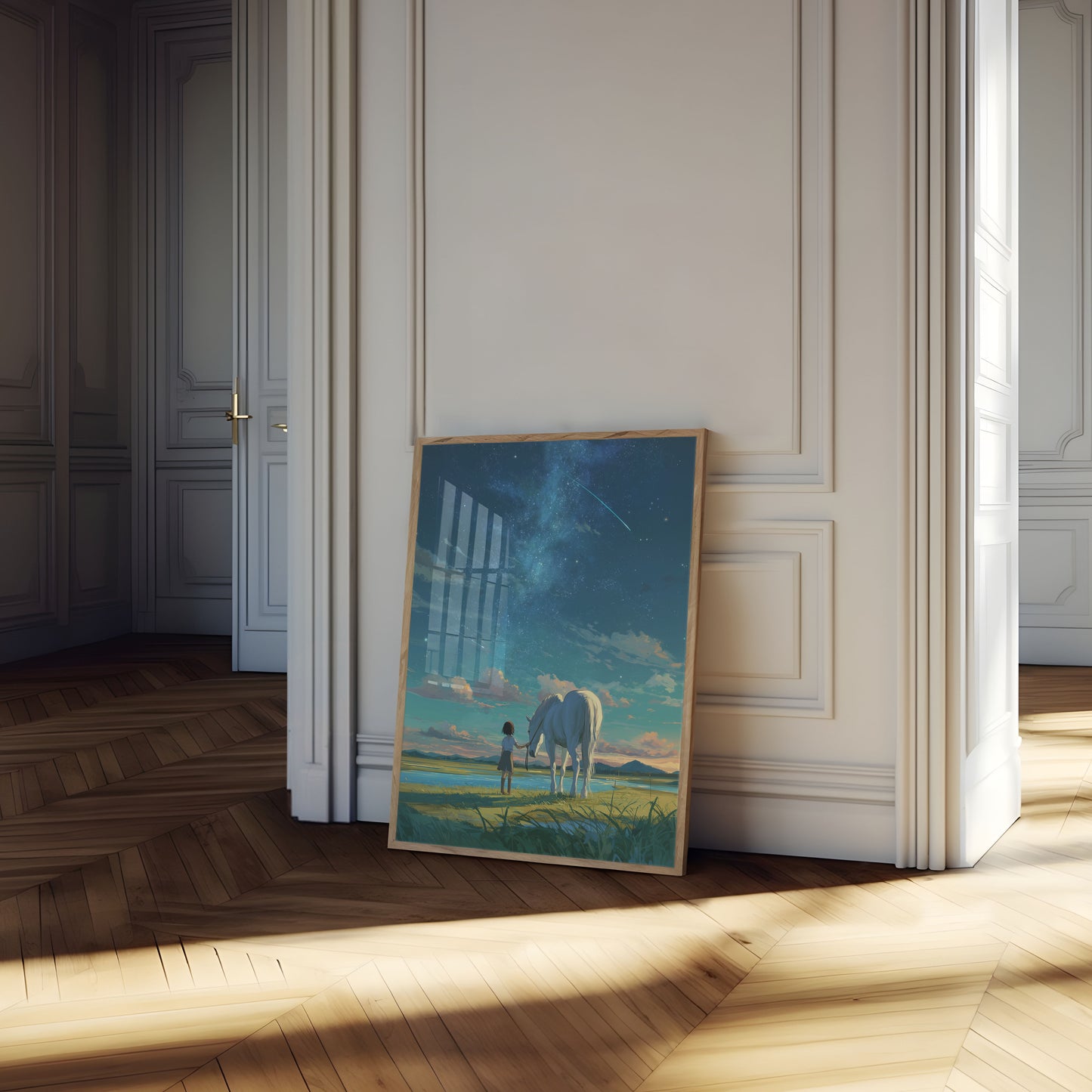 Starry Night Horse Companion Poster