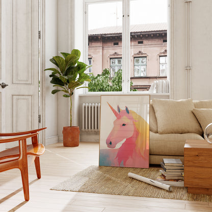 Poster Unicorno Magico Pastello