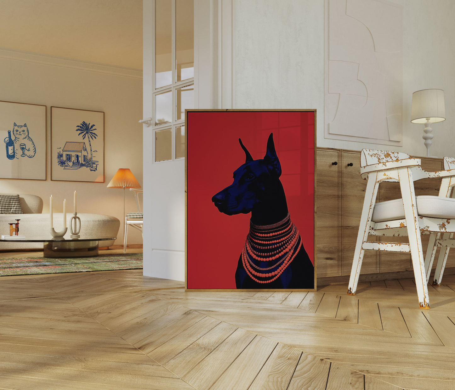 Glamorous Doberman Dog Poster