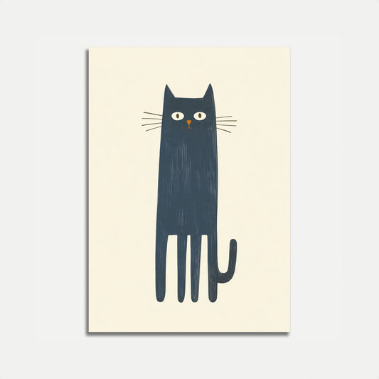 Pôster do Olhar do Gato Preto Alto