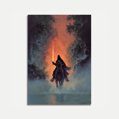 Krigare på Häst Fantasy Poster
