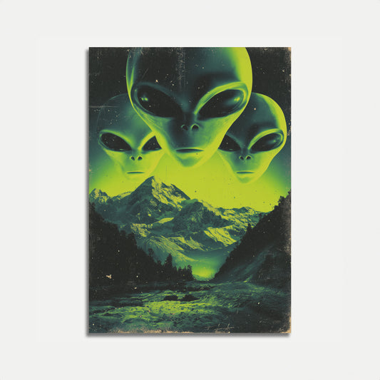 Cosmic Alien Encounter Poster
