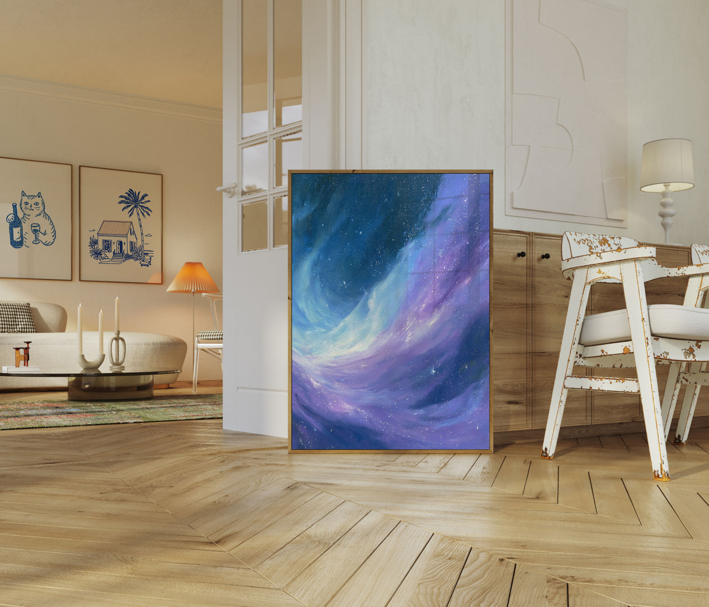 Póster Galaxia Aurora Cósmica