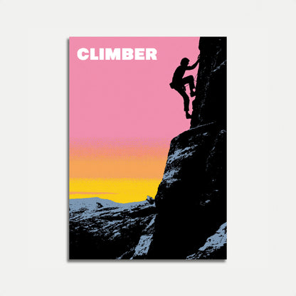 Poster Arrampicata al Tramonto