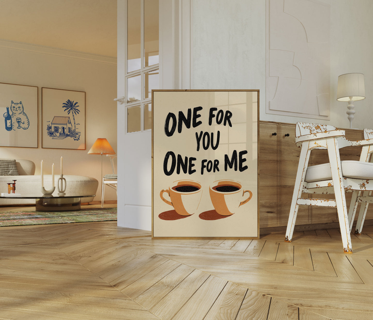 Uno per te Uno per me Poster Caffè