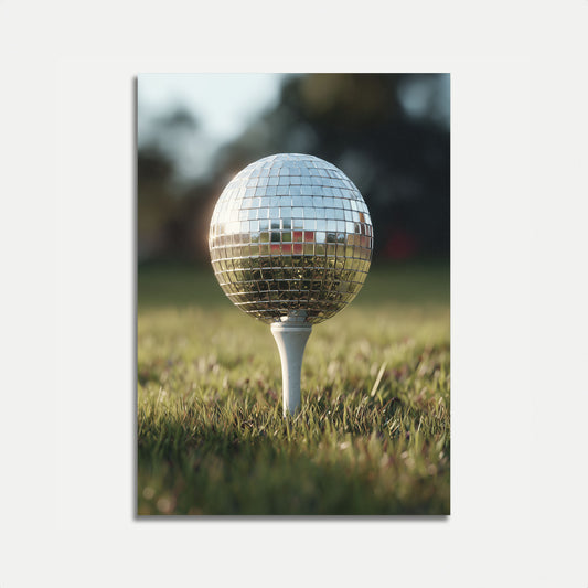 Affiche de golf Disco Ball
