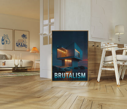Moderne Brutalistisk Arkitektur Plakat