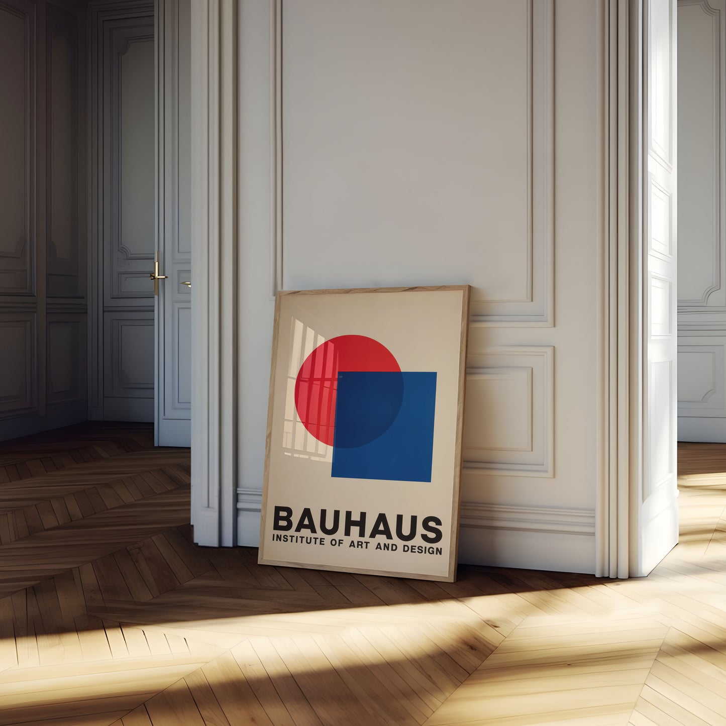Bauhaus Geometrický designový plakát