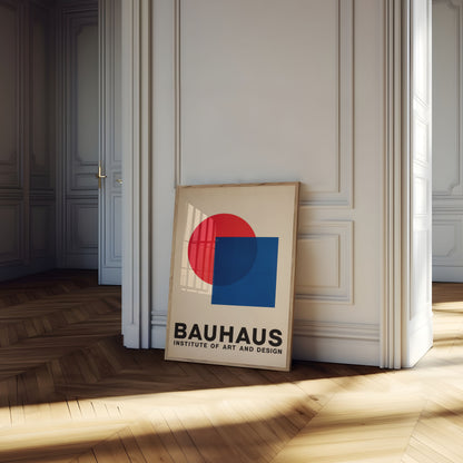 Bauhaus Geometrický designový plakát